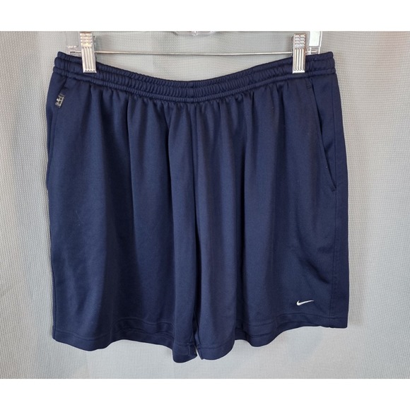 Nike Other - Nike Court Flex Mens XL Dri-FIT Tennis Shorts Blue Zip Pocket 455618-010